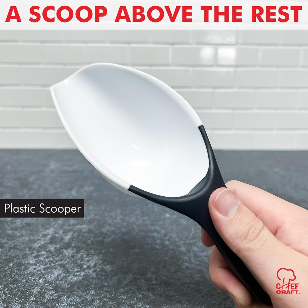 Select Plastic Scoop, 1 Cup, White